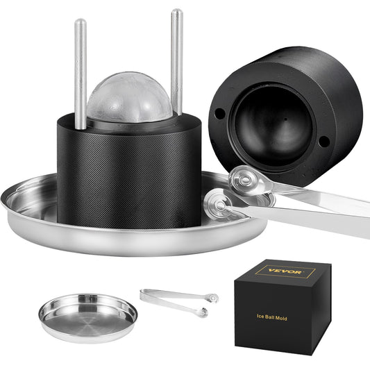 VEVOR Ice Ball Press, 6cm Ice Ball Maker, Aircraft Al Alloy Ice Ball Press Kit for