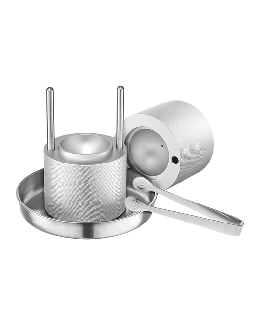 VEVOR Ice Ball Press Ice Ball Maker 2.1"/53mm Ice Press Kit for Whiskey Silver