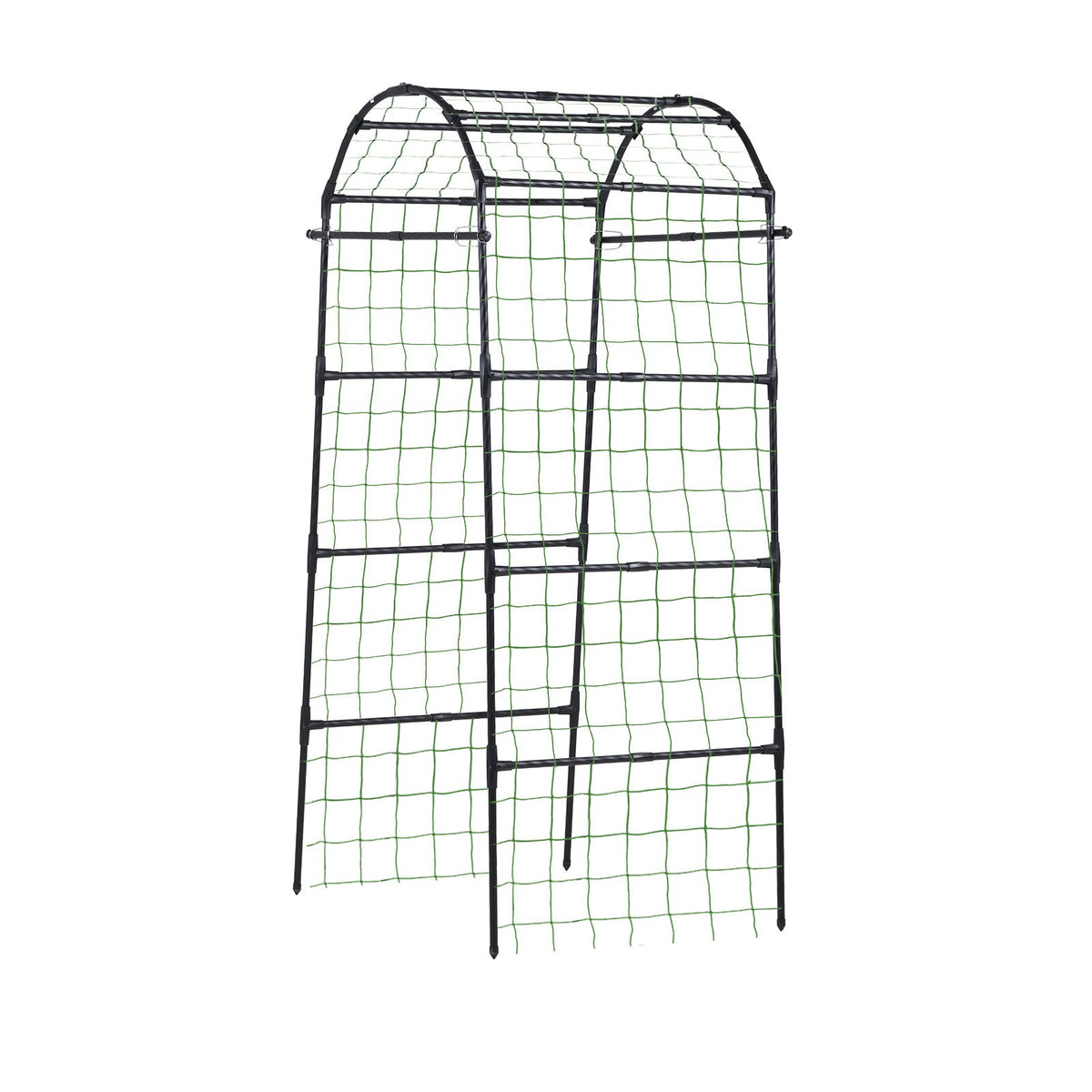 Cucumber Trellis, U-Shape Garden Trellises for Raised Bed, Metal Arch Plant Support for Vine, Climbing Plants Outdoor, Peas, Beans, Zucchini, Tomato, Squash, Flower (813 x 800 x 2050 mm)