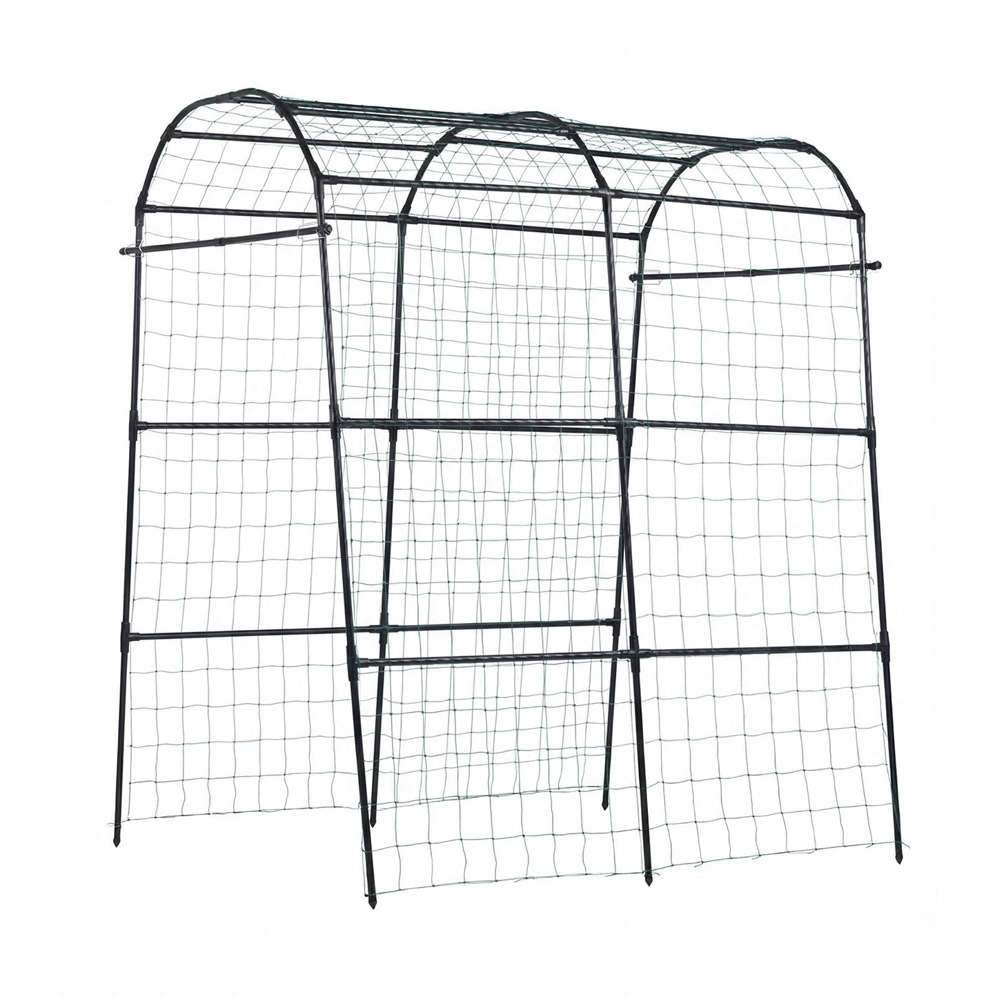 Cucumber Trellis, U-Shape Garden Trellises for Raised Bed, Metal Arch Plant Support for Vine, Climbing Plants Outdoor, Peas, Beans, Zucchini, Tomato, Squash, Flower (1800 x 1120 x 2108 mm)