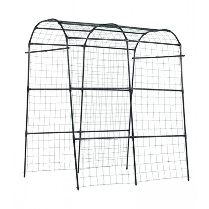 Cucumber Trellis, U-Shape Garden Trellises for Raised Bed, Metal Arch Plant Support for Vine, Climbing Plants Outdoor, Peas, Beans, Zucchini, Tomato, Squash, Flower (1800 x 1120 x 2108 mm)