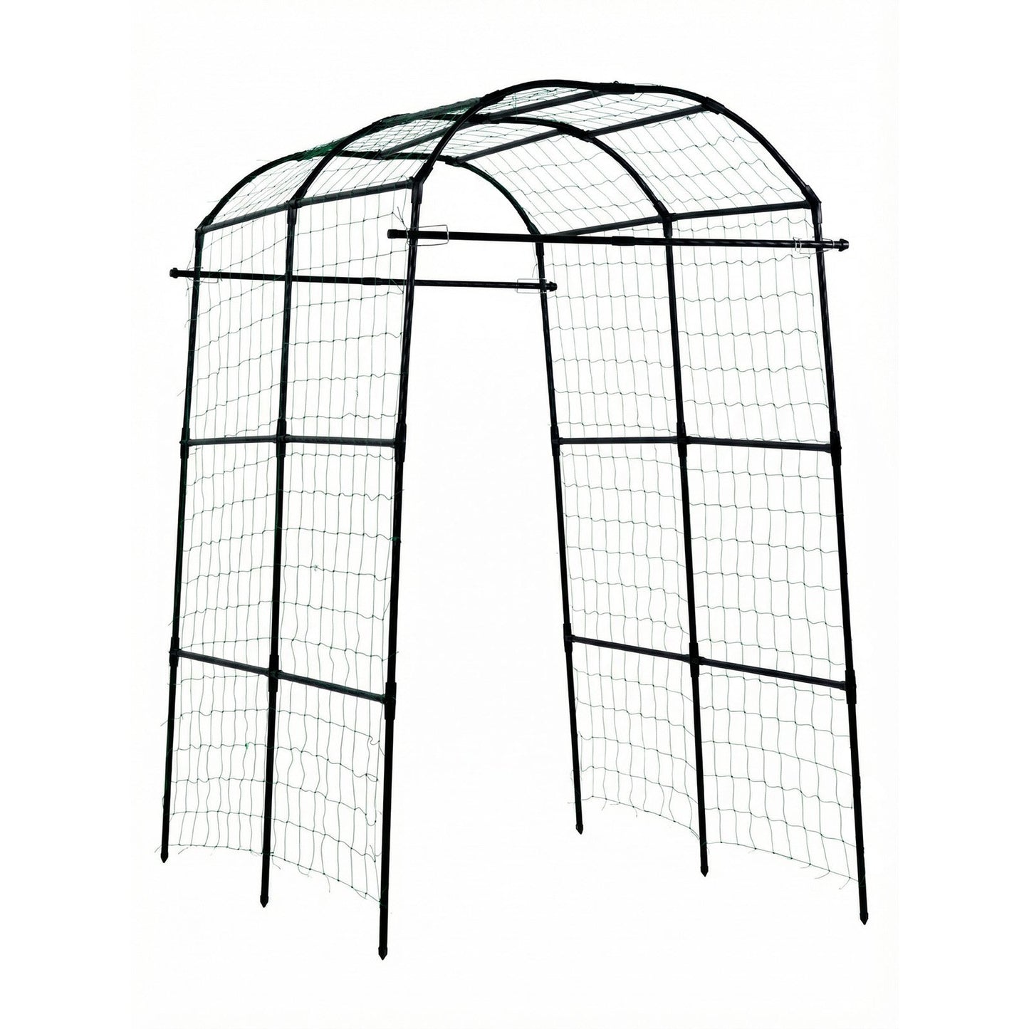 Cucumber Trellis, U-Shape Garden Trellises for Raised Bed, Metal Arch Plant Support for Vine, Climbing Plants Outdoor, Peas, Beans, Zucchini, Tomato, Squash, Flower (1800 x 1120 x 2108 mm)
