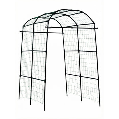 Cucumber Trellis, U-Shape Garden Trellises for Raised Bed, Metal Arch Plant Support for Vine, Climbing Plants Outdoor, Peas, Beans, Zucchini, Tomato, Squash, Flower (1800 x 1120 x 2108 mm)