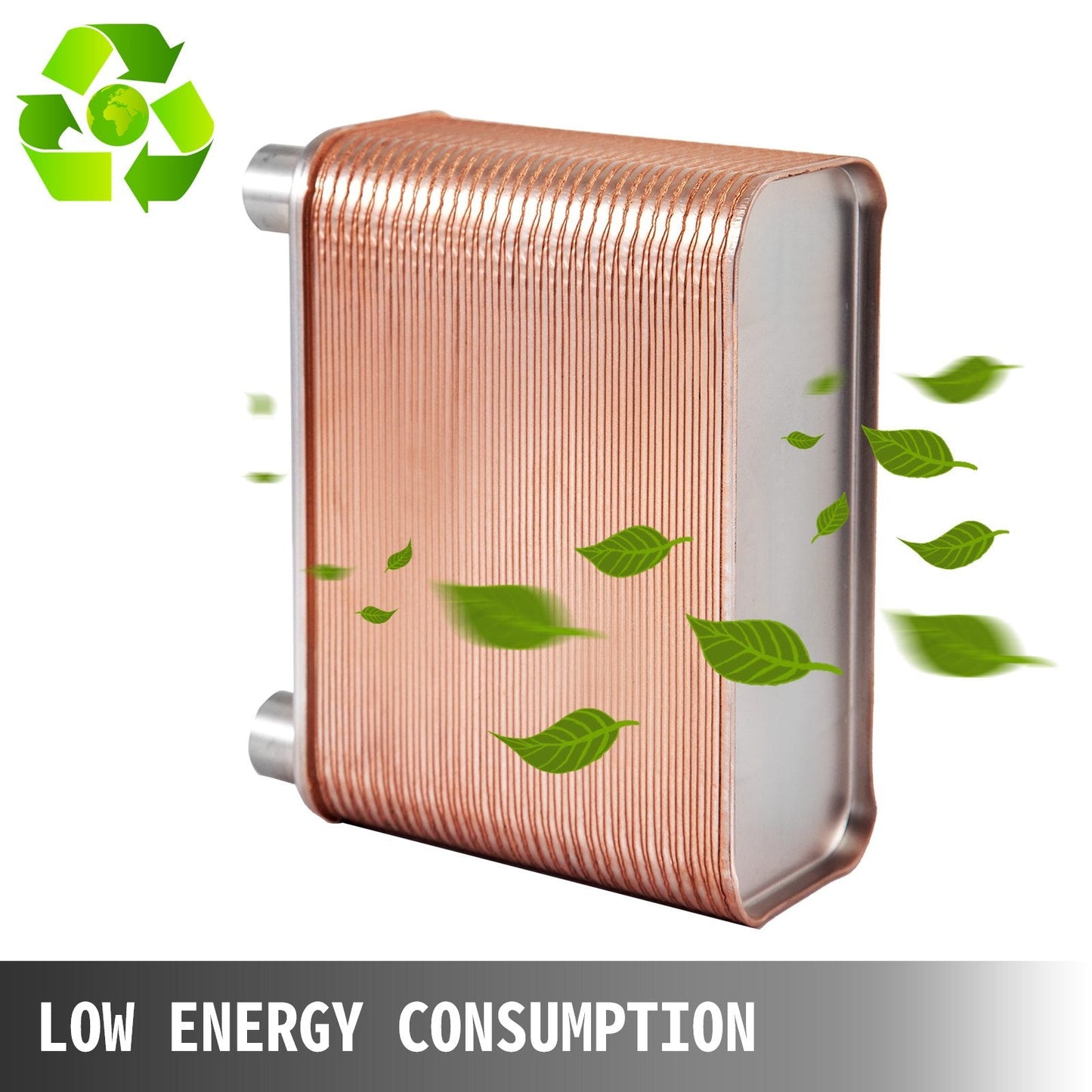 Compact 19.4cm x 7.2cm 60-Plate Stainless Steel Heat Exchanger for Heating