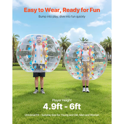 VEVOR 5FT/1.5M Inflatable Bumper Balls PVC Body Sumo Zorb Ball Outdoor Game
