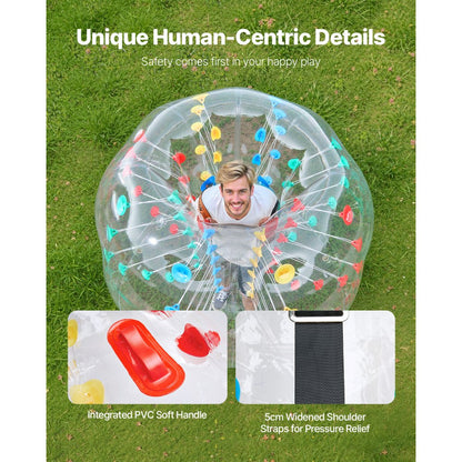 VEVOR 5FT/1.5M Inflatable Bumper Balls PVC Body Sumo Zorb Ball Outdoor Game