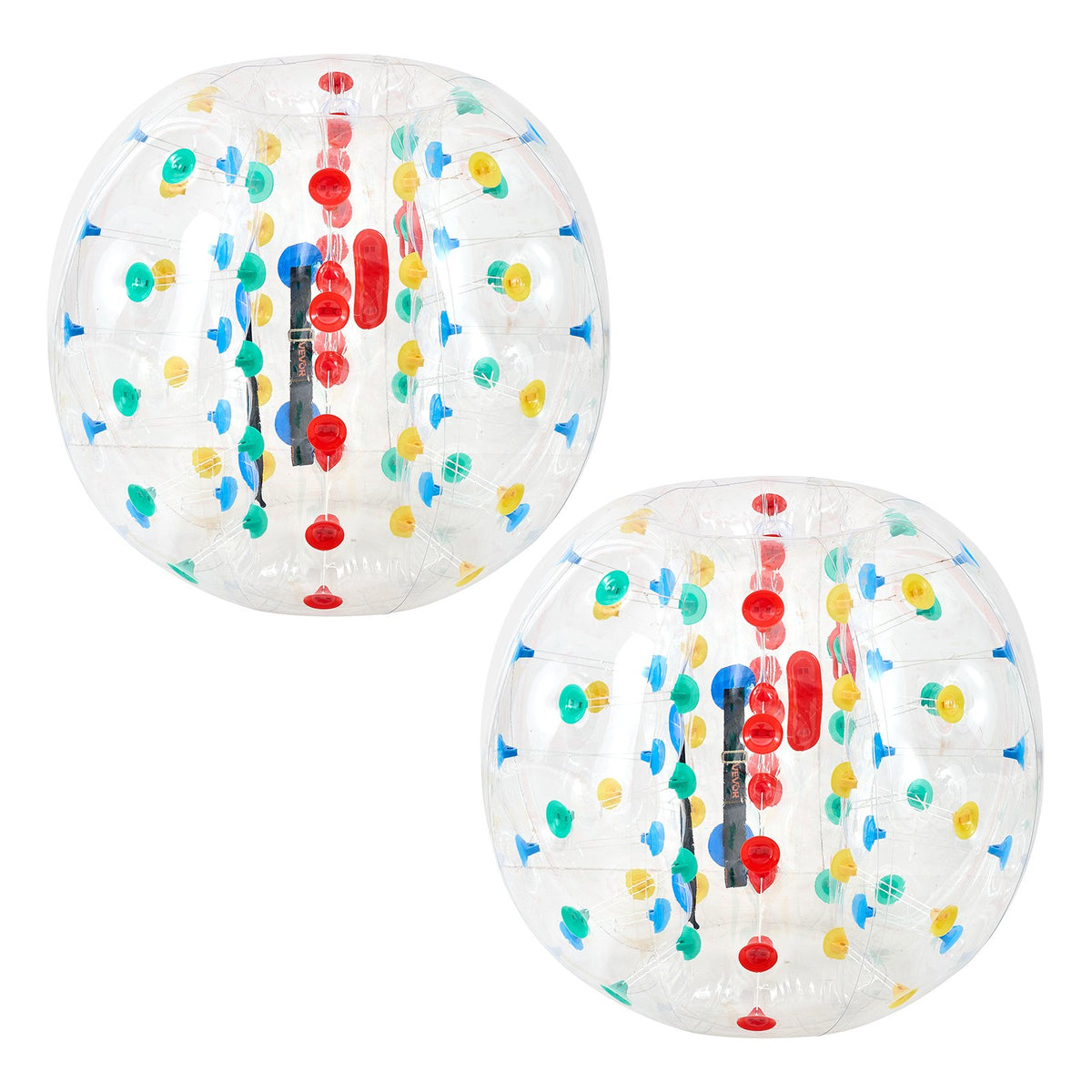 2-Pack Inflatable Bumper Balls 5FT Human Bubble for Adult Transparent, for Backyard, Camping, Picnic, Park, Lawn, and Outdoor Team Gameplay, Thickened PVC Material, Sumo Hamster Ball with Handle