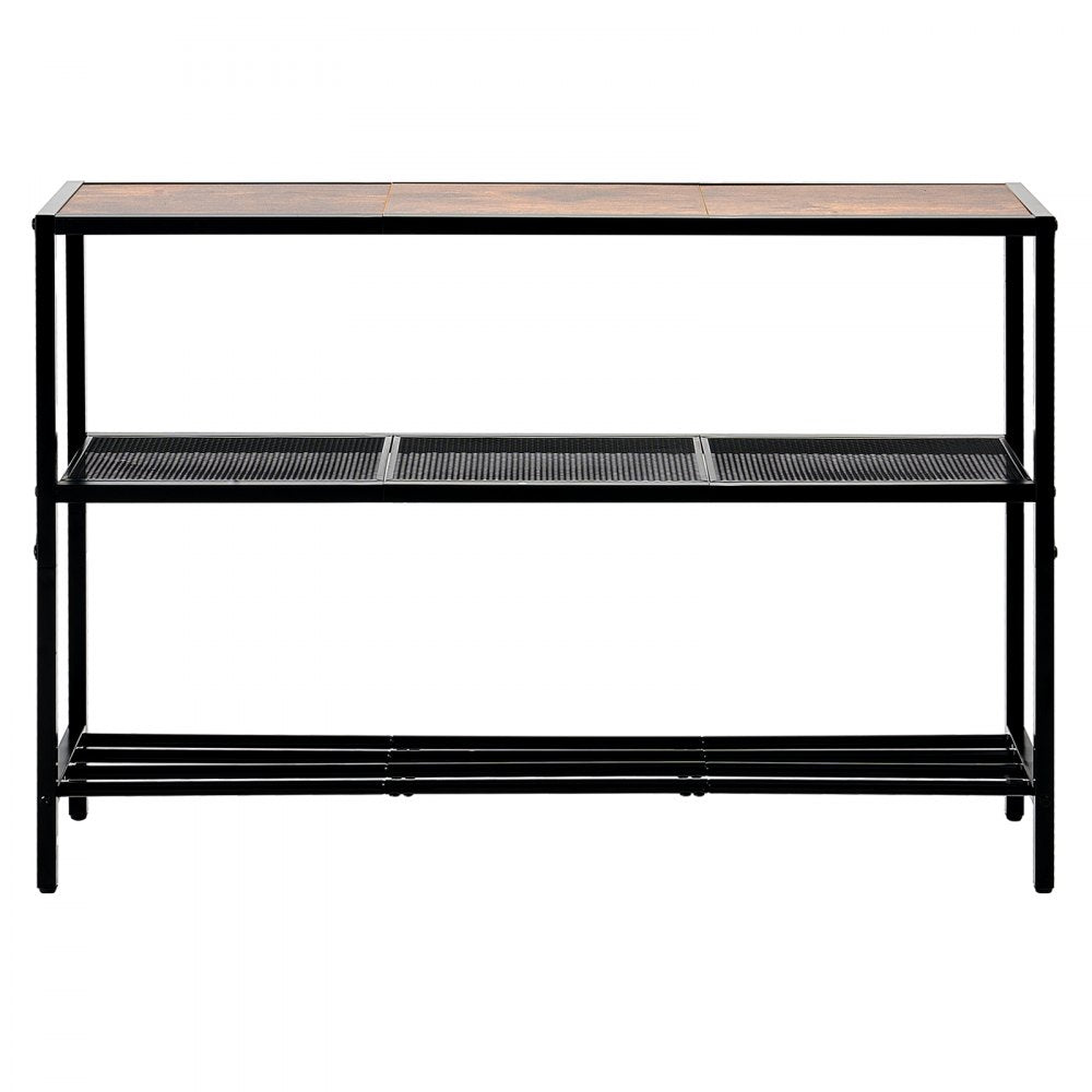 VEVOR Narrow Console Sofa Table Couch Table 3-Tier for Entryway & Living Room, 1060 x 295 x 735 mm