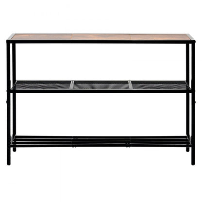 VEVOR Narrow Console Sofa Table Couch Table 3-Tier for Entryway & Living Room, 1060 x 295 x 735 mm