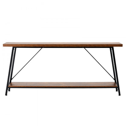 VEVOR Narrow Console Sofa Table Couch Table 2-Tier for Entryway & Living Room, 1800 x 300 x 800 mm