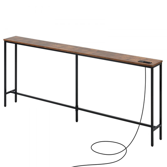 VEVOR Narrow Console Sofa Table Couch Table 180 cm for Entryway & Living Room