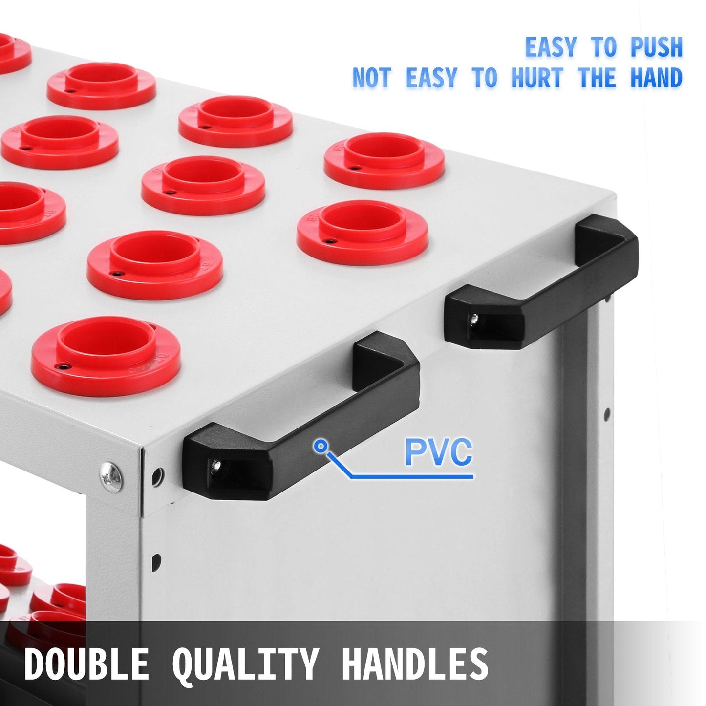 Heavy Duty CNC Tool Cart with 36 BT40 Holders, Steel, 90x45x90 cm, 25 kg