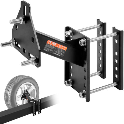 Heavy-Duty Trailer Spare Tire Mount, 72 kg Capacity, Fits Multiple Wheel Sizes