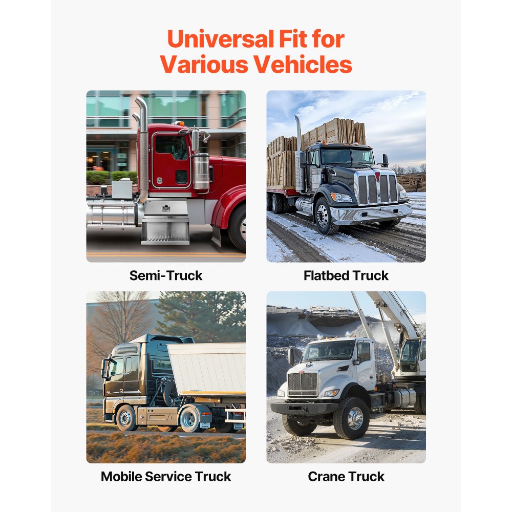 Semi-Truck Step Tool Box, 610 x 695 x 645 mm Heavy Duty Aluminum Toolbox Side Mount, Waterproof Side Storage Saddle Step Box with T-Handle Lock & Keys for Semi Trucks, Flatbed Trailers