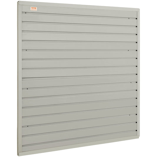 VEVOR Slatwall Panels, 121.9 x 30.48 cm Gray Garage Wall Panels (Set of 4 Panels),
