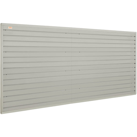 VEVOR Slatwall Panels, 121.9 x 30.48 cm Gray Garage Wall Panels (Set of 8 Panels),