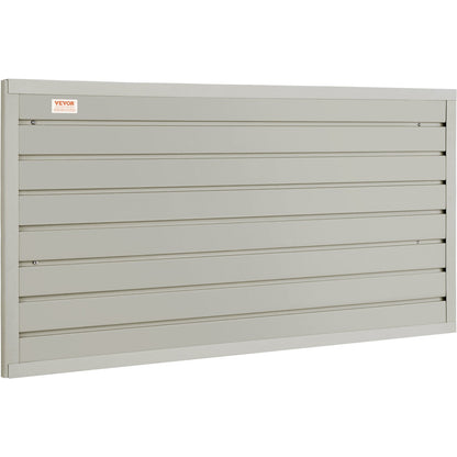 Gray Slatwall Panels for Garage and Retail - Set of 2, 122 x 31 cm