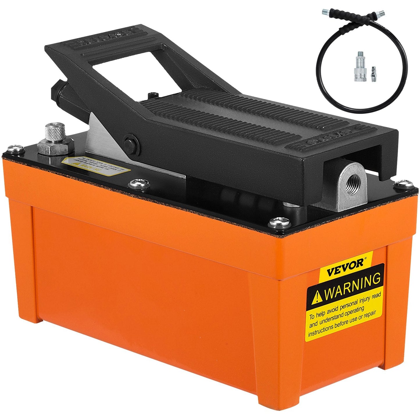 Air Hydraulic Foot Pump 700 Bar with 1.6L Reservoir and 2m Hose for Car Repair