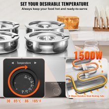 Three temperature modes reach 285, 320, and 365 degrees Fahrenheit for different materials