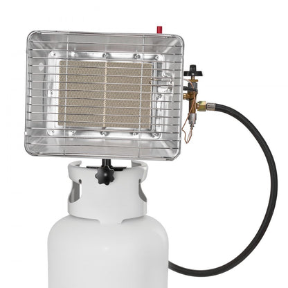 VEVOR Propane Tank Top Heater 13000 BTU Rapid Heating Infrared Single Burner Square
