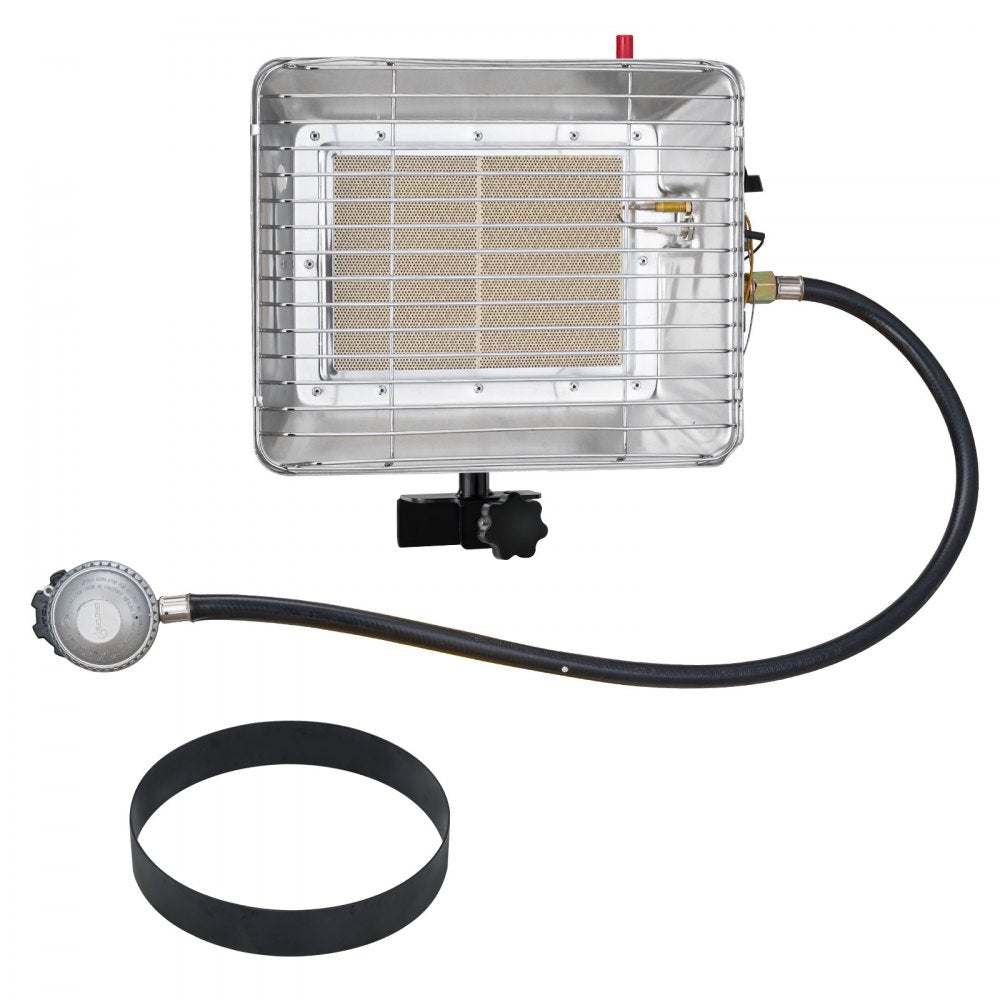 VEVOR Propane Tank Top Heater 13000 BTU Rapid Heating Infrared Single Burner Square