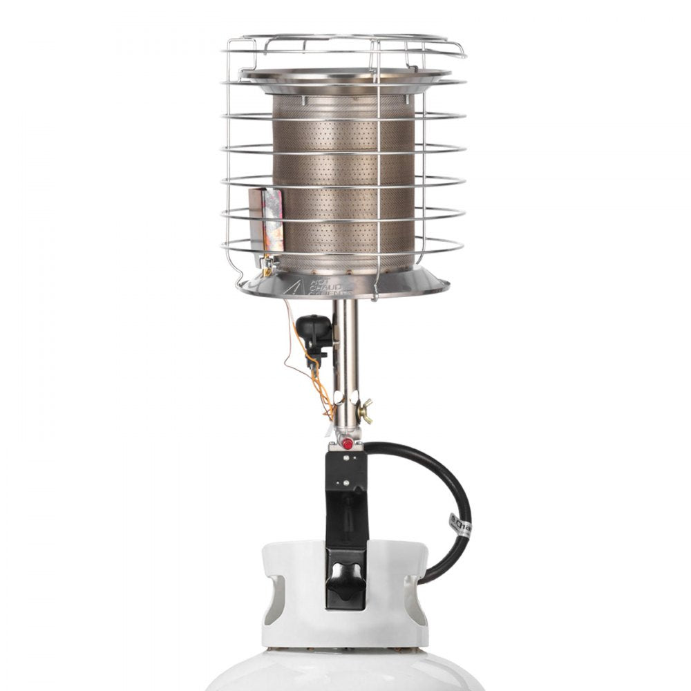 VEVOR Propane Tank Top Heater 42000 BTU Infrared Radiant Single Burner for Outdoors