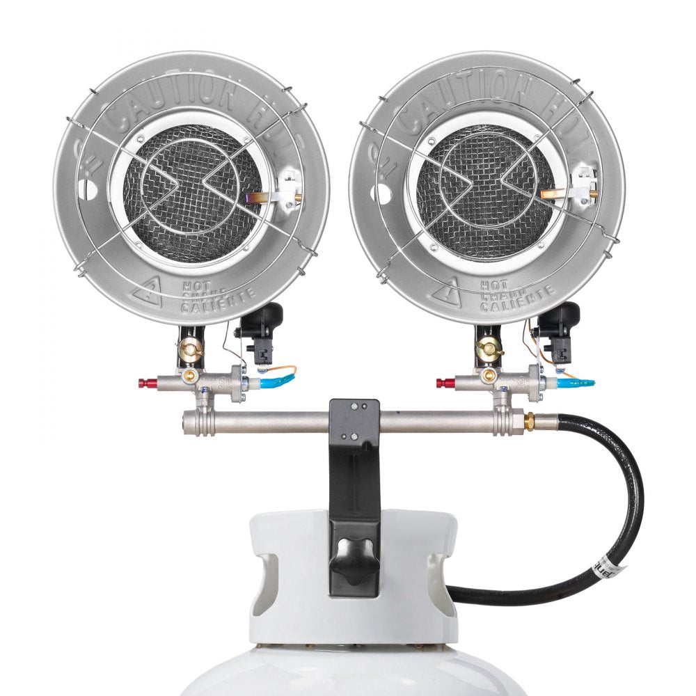 Propane Tank Top Heater 30000 BTU Infrared Radiant Single Burner 3 Heat Settings