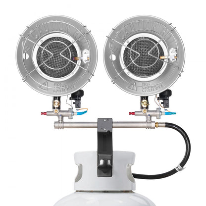 Propane Tank Top Heater 30000 BTU Infrared Radiant Single Burner 3 Heat Settings