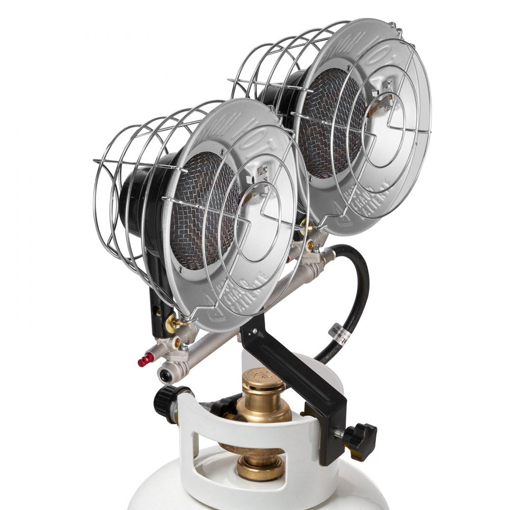 Propane Tank Top Heater 30000 BTU Infrared Radiant Single Burner 3 Heat Settings