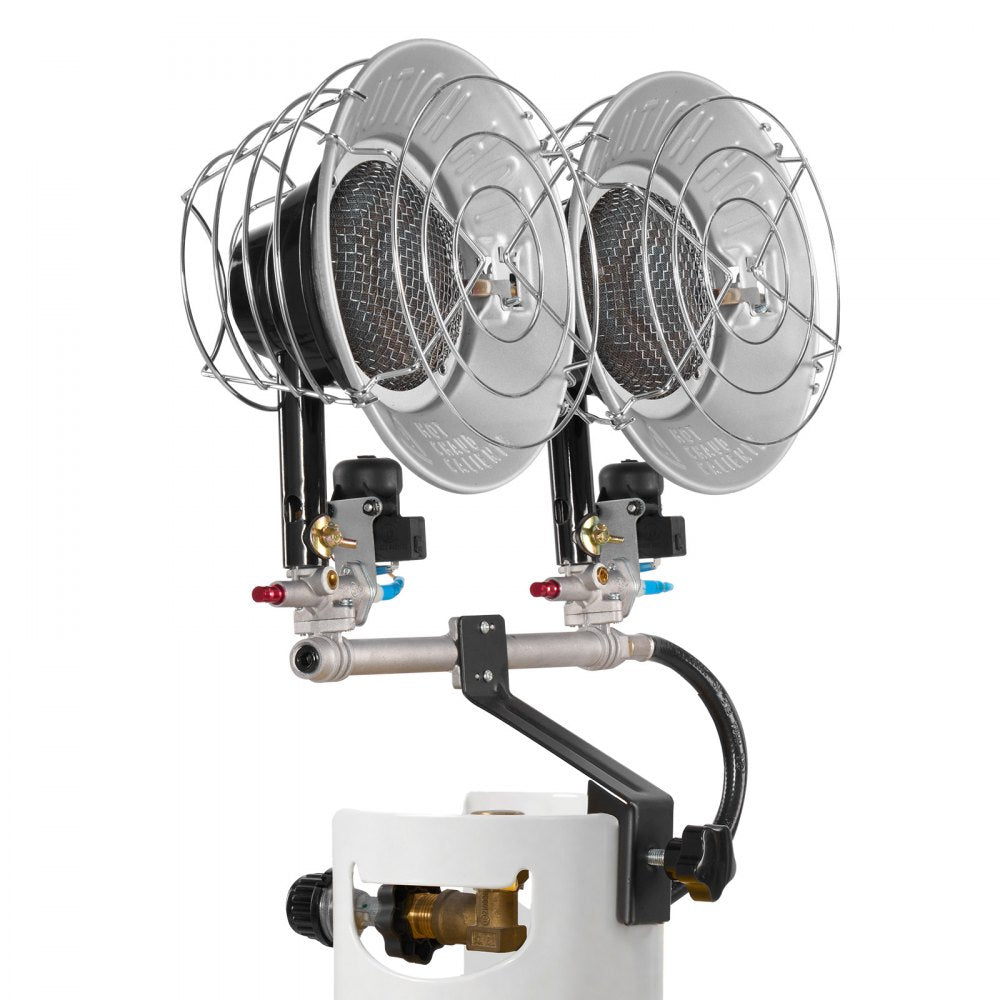 Propane Tank Top Heater 30000 BTU Infrared Radiant Single Burner 3 Heat Settings