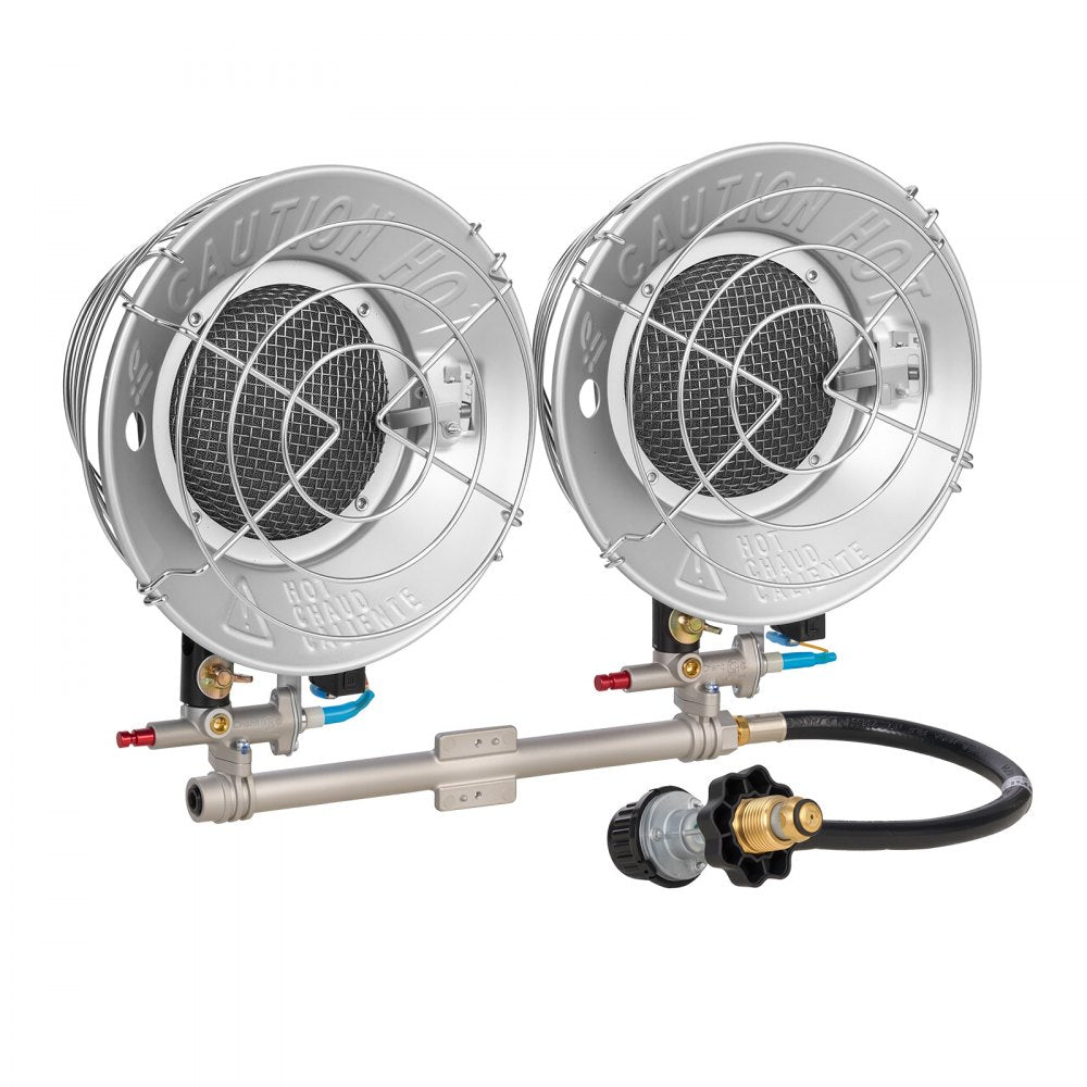 Propane Tank Top Heater 30000 BTU Infrared Radiant Single Burner 3 Heat Settings