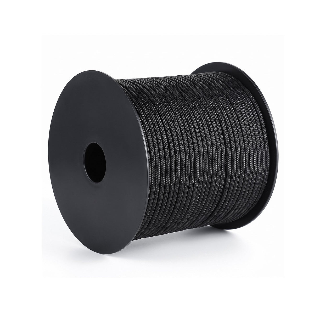 Paracord Rope 4 mm x 60 m Nylon Parachute Cord 550 Tactical, Survival Cord, Heavy Duty 7 Strand, 272 kg High Breaking Strength, Utility Rope, for Outdoor Camping & Bracelets, Black