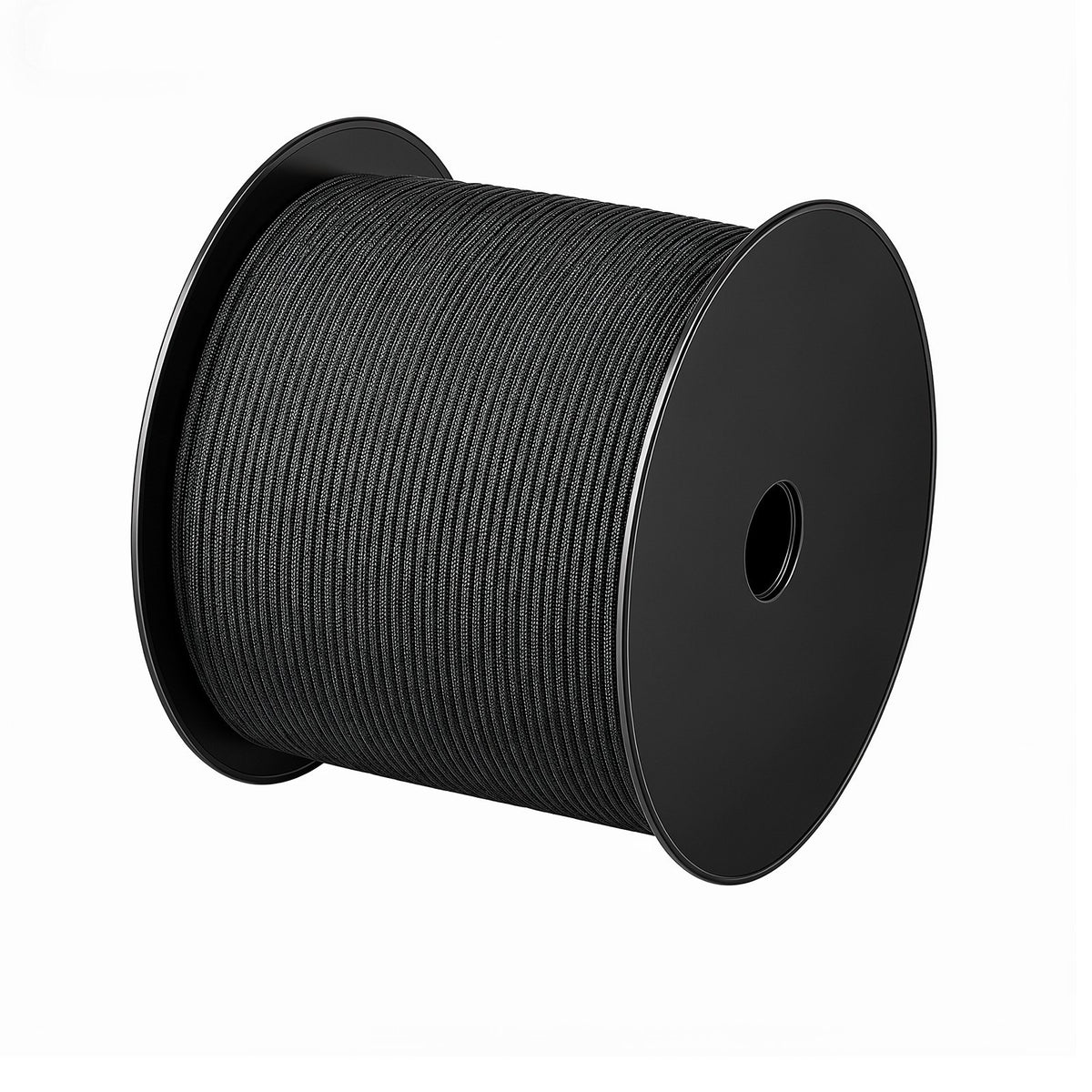 Paracord Rope 4 mm x 305 m Nylon Parachute Cord 550 Tactical, Survival Cord, Heavy Duty 7 Strand, 272 kg High Breaking Strength, Utility Rope, for Outdoor Camping & Bracelets, Black