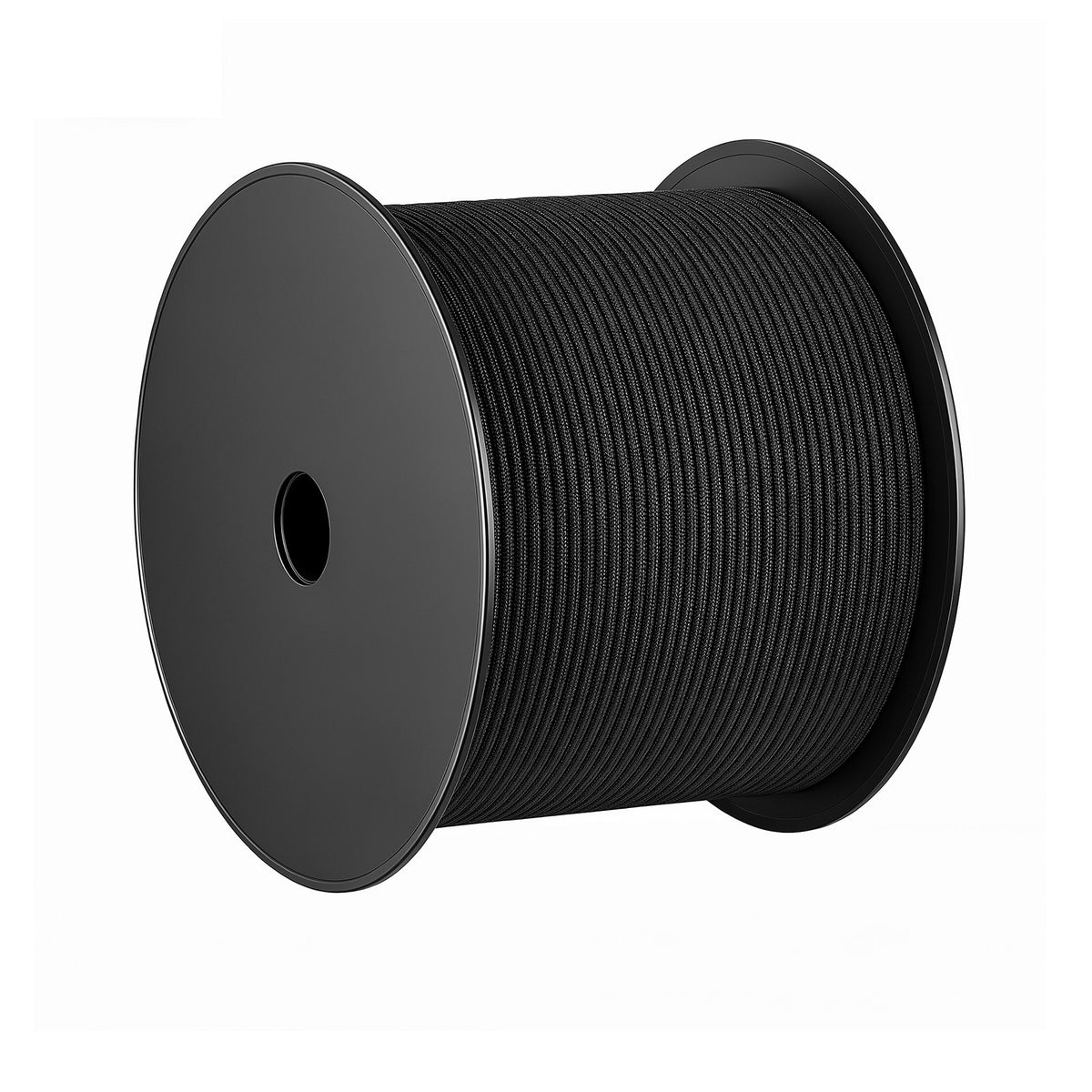 Paracord Rope 4 mm x 305 m Nylon Parachute Cord 550 Tactical, Survival Cord, Heavy Duty 7 Strand, 272 kg High Breaking Strength, Utility Rope, for Outdoor Camping & Bracelets, Black