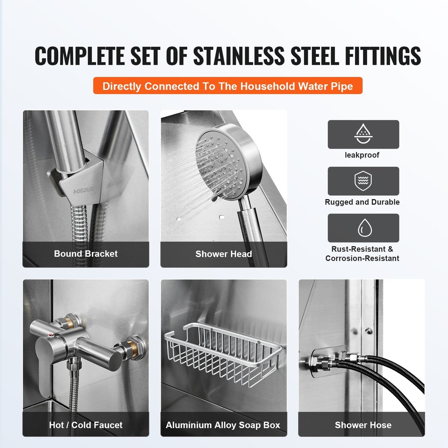 Professional Stainless Steel Pet Grooming Tub with Stairs, 1.57m, 200kg Load