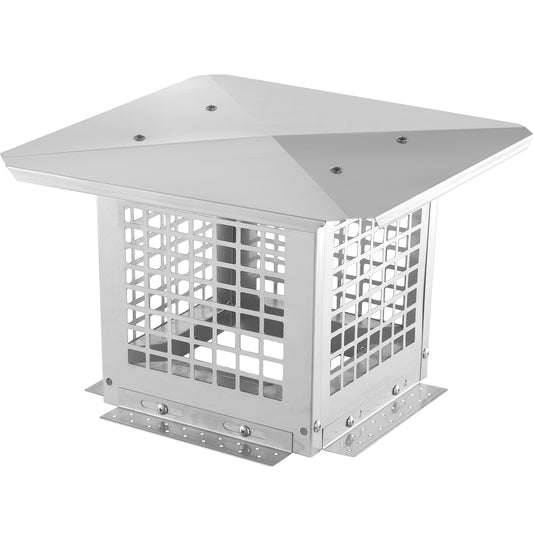 VEVOR Chimney Cap 9” x 9” 304Stainless Steel Fireplace Flue Caps Cover Mesh