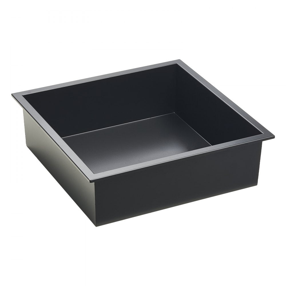 VEVOR Shower Niche 33.0 x 33.0 x 10.2 cm Recessed Wall Shelf Stainless Steel Black