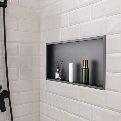 VEVOR Shower Niche 33.0x63.5x10.2cm Recessed Wall Shelf Stainless Steel