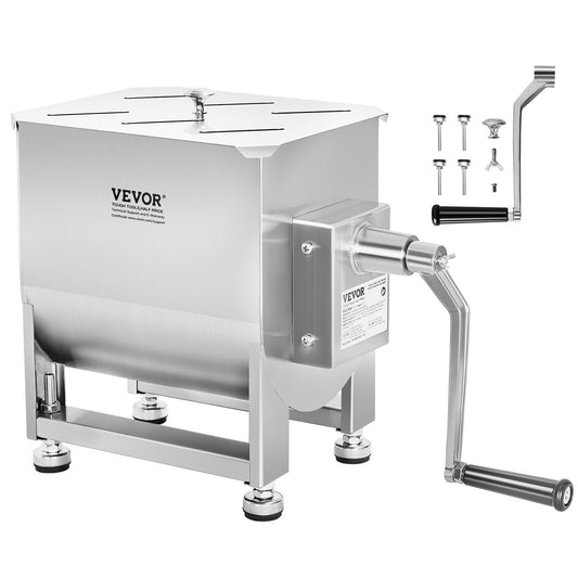 VEVOR 20L Manual Meat Mixer Sausage Hand Mixer Machine Stainless Steel