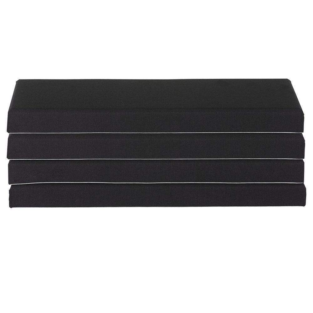 VEVOR 4 PCS Acoustic Wall Panels 5 cm Thick 60 x 30 cm Self-adhesive Black