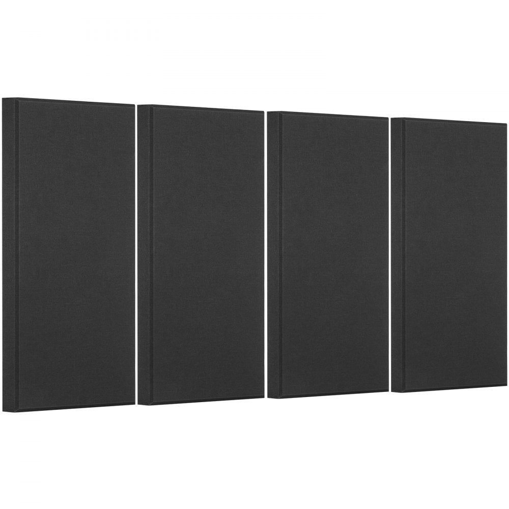 VEVOR 4 PCS Acoustic Wall Panels 5 cm Thick 60 x 30 cm Self-adhesive Black