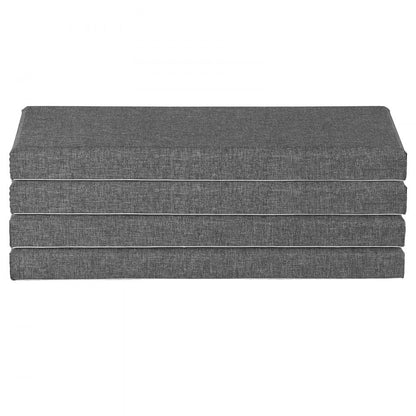 VEVOR 4 PCS Acoustic Wall Panels 5 cm Thick 60 x 30 cm Self-adhesive Gray