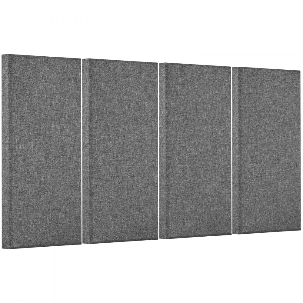 VEVOR 4 PCS Acoustic Wall Panels 5 cm Thick 60 x 30 cm Self-adhesive Gray