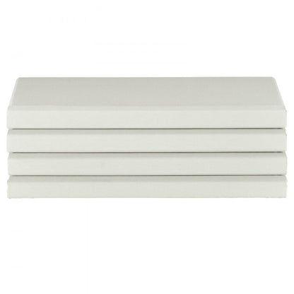 VEVOR 4 PCS Acoustic Wall Panels 5 cm Thick 60 x 30 cm Self-adhesive Beige