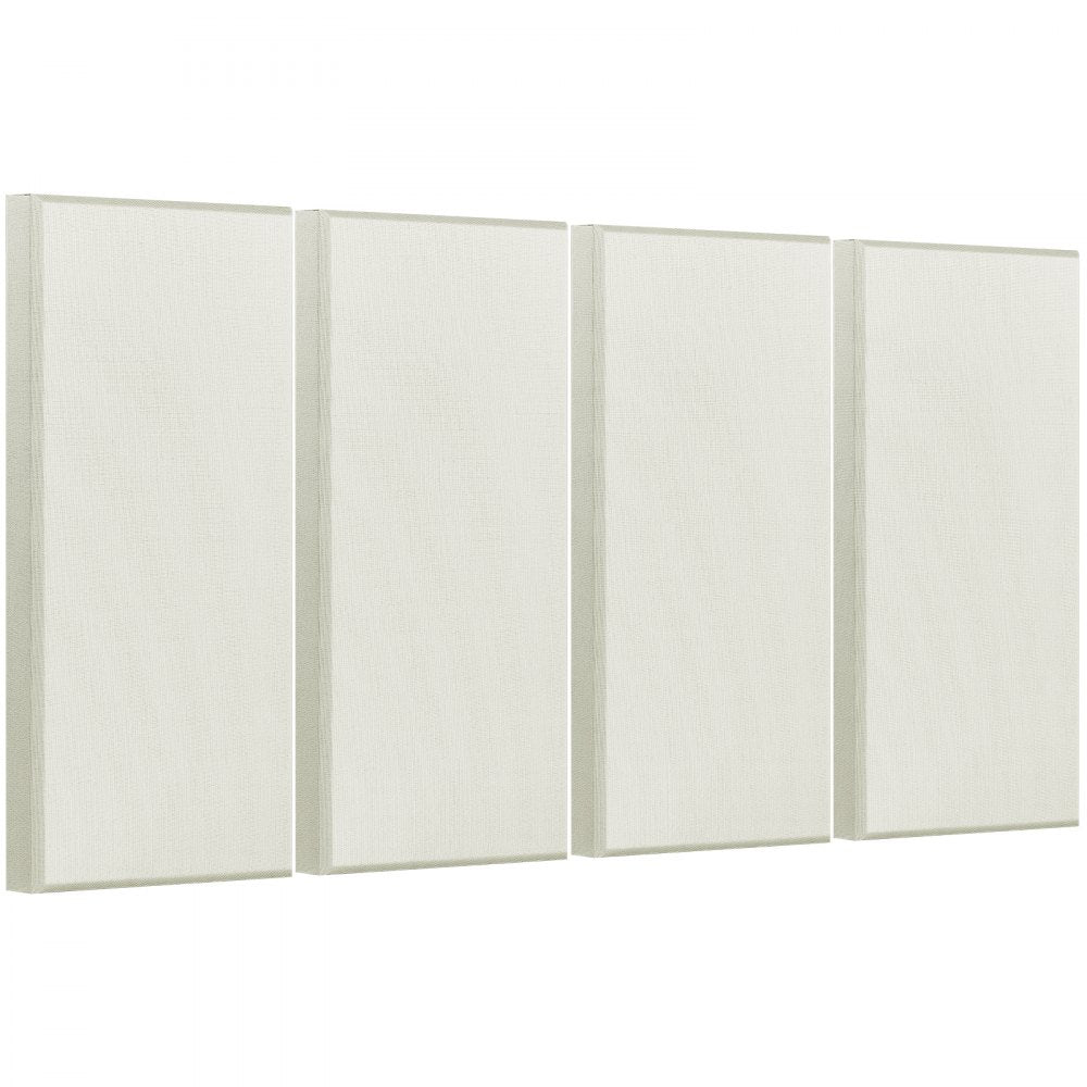VEVOR 4 PCS Acoustic Wall Panels 5 cm Thick 60 x 30 cm Self-adhesive Beige