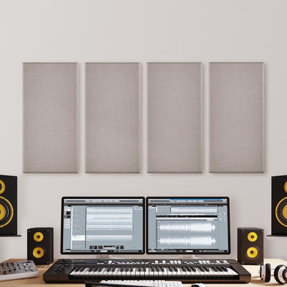 VEVOR 4 PCS Acoustic Wall Panels 5 cm Thick 60 x 30 cm Self-adhesive Camel