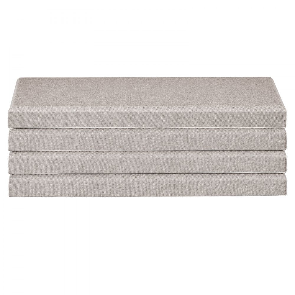 VEVOR 4 PCS Acoustic Wall Panels 5 cm Thick 60 x 30 cm Self-adhesive Camel
