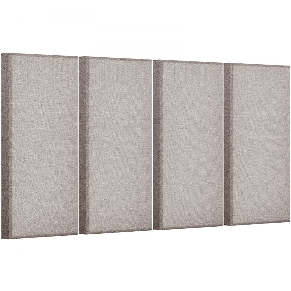 VEVOR 4 PCS Acoustic Wall Panels 5 cm Thick 60 x 30 cm Self-adhesive Camel