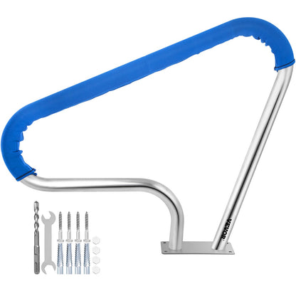 VEVOR Pool Rail 39x32 Pool Railing 304 Stainless Steel 250LBS Load Capacity Silver