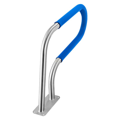 Pool Rail, 78.8 x 55.8 cm Pool Handrail, 100kg Load Capacity Heavy Duty 304 Stainless Steel Swimming Handrail, Detachable Nonslip Sleeve, Rich Accessories, for Poolside, Water Parks， Spa Centers